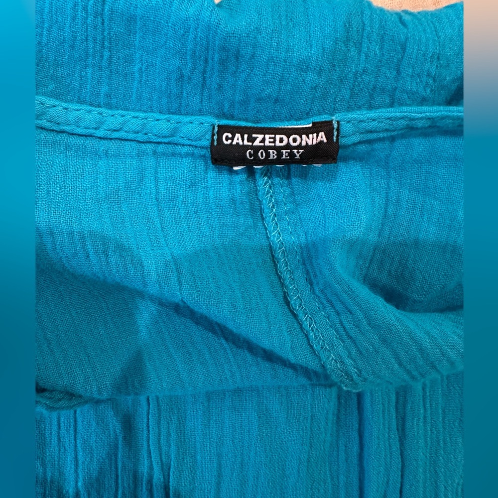 Calzedonia Blue and Black Swimsuit Coverup - Picture 4 of 5